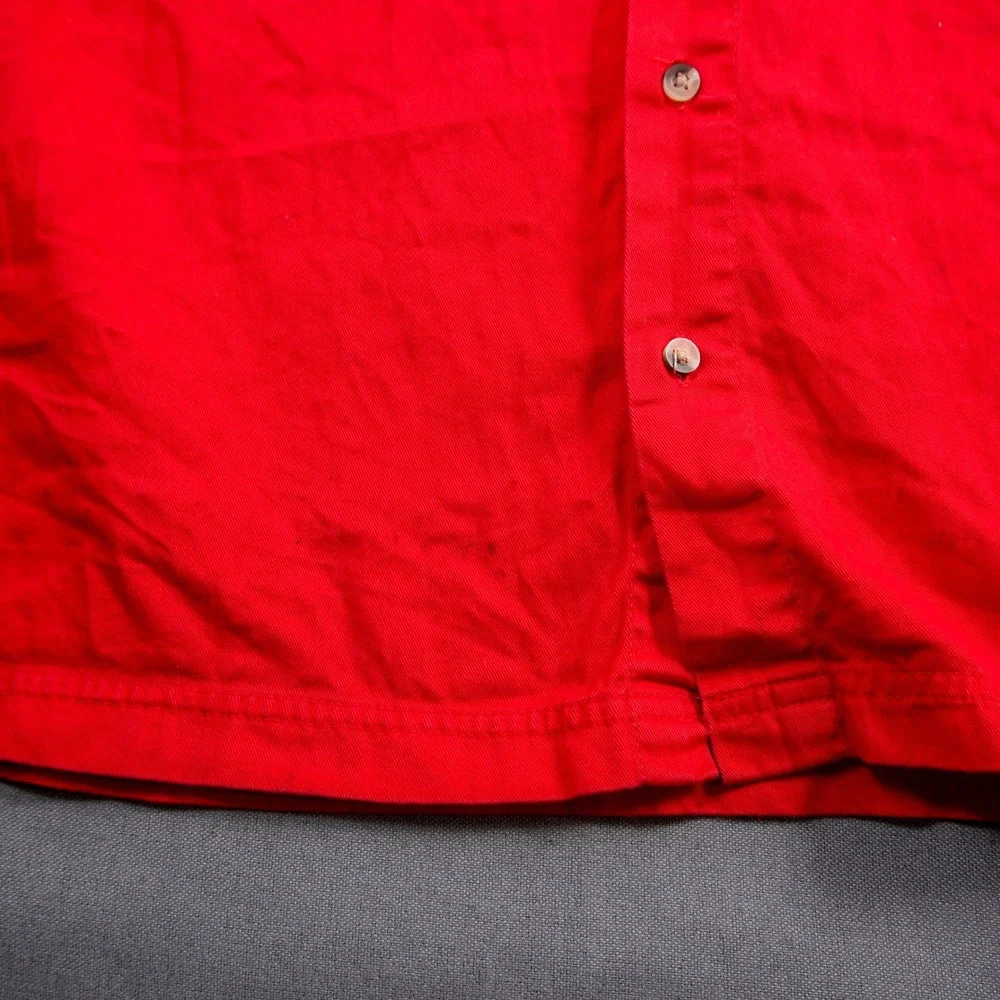 Retro Dale Jr Budweiser Pit Crew Racing Shirt XL Red Button Up Winners Circle - Picture 8 of 11